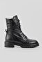 Women's Black Genuine Leather Lace-up Boots & Booties Size 35-41