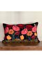 H1018-3050 Black Floor Digital Printed Double Sided Patterned Throw Pillow Cover with Piping Edges