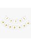 Köşem Gift Ornament Happy Birthday White Gold Gilded Banner