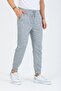 Men's Gray Elastic Leg Sweatpants - 2