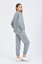 Women's Gray 3 Thread Tracksuit Set - 5