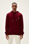 Long Story Hooded Men's Sweatshirt - Burgundy