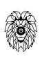 Natural Wooden MDF Laser Rustic Living Room Sconce Wall Decoration with Lion Lion Patterned Reflection Design - 2
