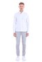 White Comfort Fit Plain 100% Cotton Slim Collar Long Sleeve Classic Satin Shirt - 3