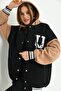 Unisex Hooded USA Embroidered College Jacket - 6