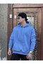Oversize Unisex Hooded 3 Thread Thick Cotton Basic Sweatshirt - 2