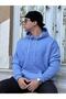 Oversize Unisex Hooded 3 Thread Thick Cotton Basic Sweatshirt - 6