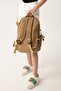 School Bag Mustard Large Size Unisex Waterproof Fabric Travel Bag with Laptop Compartment 45X30X15Cm - 6