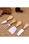 Bamboo Stainless Steel Cheese Knife Set of 4 - 4