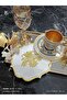 Gold Glitter Cocktail and Coffee Side Serving Napkin 6 Pieces
