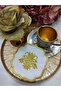Gold Glitter Cocktail and Coffee Side Serving Napkin 6 Pieces - 6