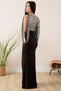 Rochie de seară lungă de scafandru cu paiete de sus 13086 - 5