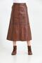 Long Leather Skirt - 2