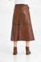 Long Leather Skirt - 4