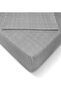Cotton King Size (Fitted) Elastic Sheet with 2 Pillowcases 180X200 cm - Gray - 2