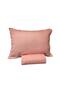 Cotton Single Bed Sheet and Pillowcase - Salmon 100X200 cm