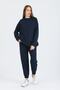 Women's Navy Blue 3 Thread Tracksuit Set - 3