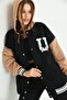 Unisex Hooded USA Embroidered College Jacket - 4