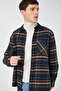 Men's Green Plaid Shirt 3WAM60122HW - 2