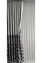 4 Roller Background Curtain Gathering Apparatus for Cornice, Antrisite-ecru Ceiling Bracket Curtain Ornament