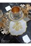 Gold Glitter Cocktail and Coffee Side Serving Napkin 6 Pieces - 4