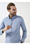 Buttoned Slim Fit Printed Blue - Ice Men's Shirt Gm2008100095 - 3