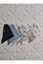 100% Organic Cotton Double Layer Muslin Fabric with Two Snaps Baby Drool Bib & Scarf (6 Pieces)