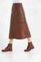 Long Leather Skirt - 3