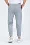 Men's Gray Elastic Leg Sweatpants - 4