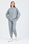 Women's Gray 3 Thread Tracksuit Set