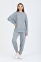 Women's Gray 3 Thread Tracksuit Set - 2