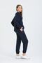 Women's Navy Blue 3 Thread Tracksuit Set - 6