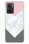 Xiaomi Redmi 10 5g Case 0.4mm Silicone Patterned White Gray Marble