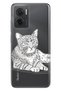 Xiaomi Redmi Note 11E Case 0.4mm Silicone Patterned Tabby