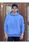 Oversize Unisex Hooded 3 Thread Thick Cotton Basic Sweatshirt