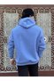 Oversize Unisex Hooded 3 Thread Thick Cotton Basic Sweatshirt - 5