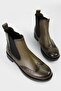 Women's Green Genuine Leather Chelsea Boots & Booties, Size 35-41