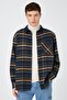 Men's Green Plaid Shirt 3WAM60122HW - 3