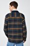 Men's Green Plaid Shirt 3WAM60122HW - 4