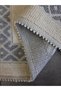 Soffy Gray & Cream 50x70 Cm Natural Cotton Foot Mat and Towel Bath Mat - 5