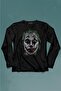 Batman Joker Typographic Silhouette - Long Sleeve Printed T-Shirt