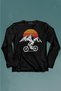 Bicycle Nature Travel Tour Outdoor Travel Retro Long Sleeve T-Shirt Printed T-shirt