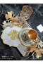 Gold Glitter Cocktail and Coffee Side Serving Napkin 6 Pieces - 7