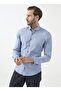Buttoned Slim Fit Printed Blue - Ice Men's Shirt Gm2008100095