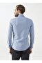 Buttoned Slim Fit Printed Blue - Ice Men's Shirt Gm2008100095 - 4