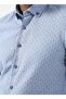 Buttoned Slim Fit Printed Blue - Ice Men's Shirt Gm2008100095 - 5