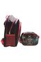 Junior High School Men's Three-Compartment Backpack and Lunch Bag St02219 - Black - Single Size - 2