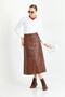 Long Leather Skirt - 5