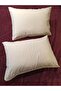 Cotton Satin Cover Set of 2 Striped Pillowcase , 50x70 cm - White - 3