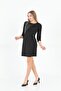 X Modapo Leather Detailed Mini Office Dress - 3